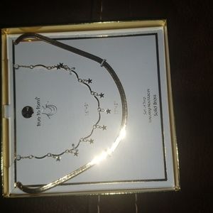 NWT True to Form Gold Layering Necklaces